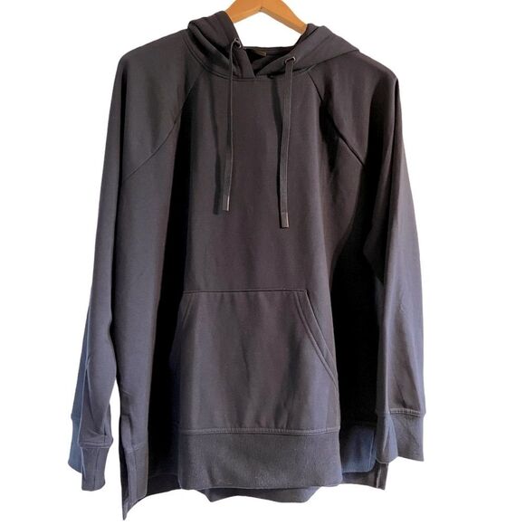 😊 3/$30 
2X Navy Hoodie Women’s Super Soft & Extra Warm, kangaroo pocket, New! - Picture 1 of 8